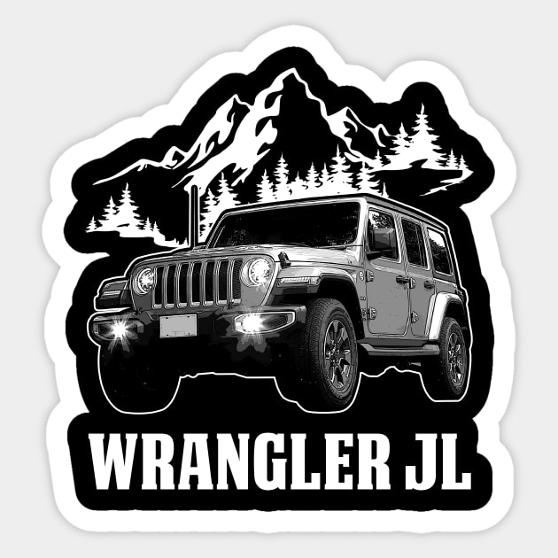 Wrangler JL jeep car name Sticker by Madisen Harvey